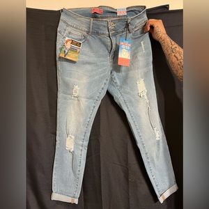 Wax Jean Butt, I Love You Skinny Jeans, Light, Size 16 **BRAND NEW**